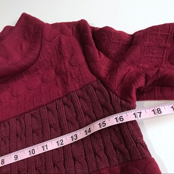 Textured Long Sleeve Cowl Turtleneck Knit Dress Pockets Sz M NWT - Picture 12 of 16